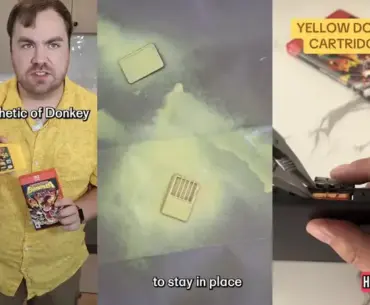 Donkey Kong Bananza owner spray paints the Game Card yellow and ruins his Switch 2 in the process