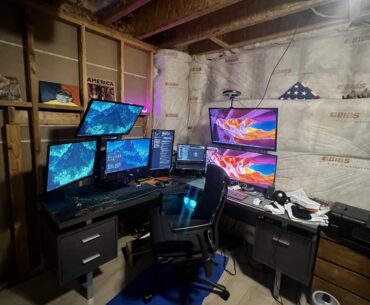 How to avoid straining your neck with multiple monitors? 3 computers, 6 monitors.