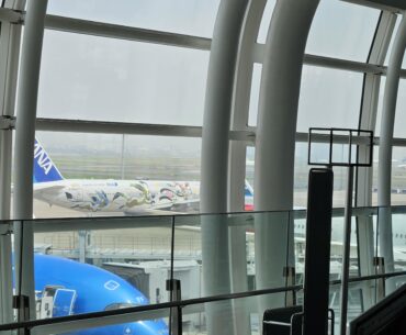 Waiting on a flight home from Japan, and saw one of the Pokémon planes. My inner kid is very happy!