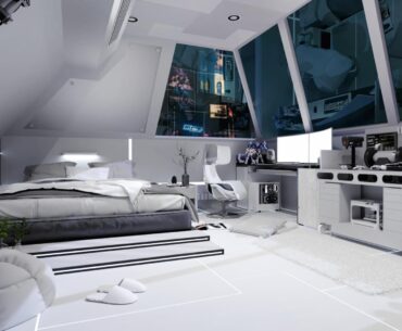 Haikarasu Cyberpunk attic by 
Devin