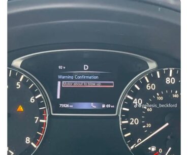 The warning the cars chasing V get.