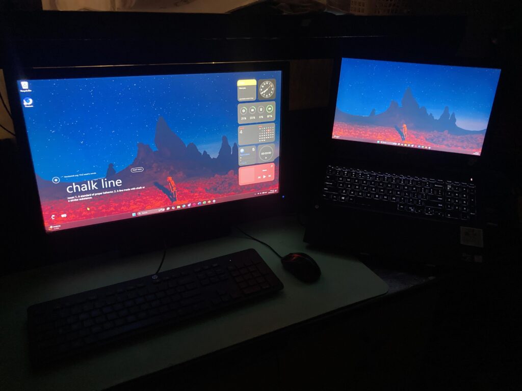 Basic but it works (sadly no longer have the laptop, I now use a desktop)