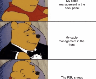 Cable management be like