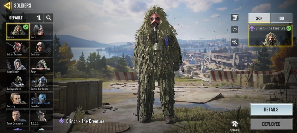 Grinch - the creature in BR effectiveness.