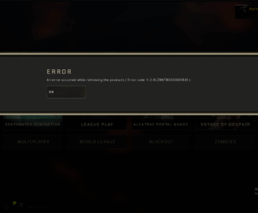 Anyone else get this error code?