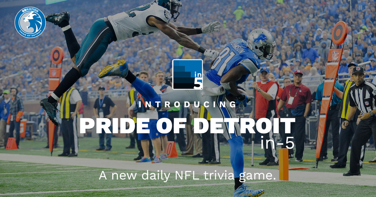 Lions trivia: Your in-5 daily game, Saturday edition Lions trivia: Your in-5 daily game, Saturday edition