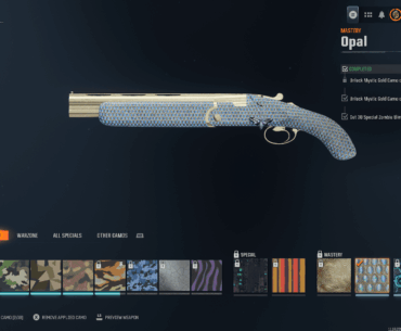 Anyone know how I was able to unlock Opal camo on my Olympia without unlocking the others camos first?