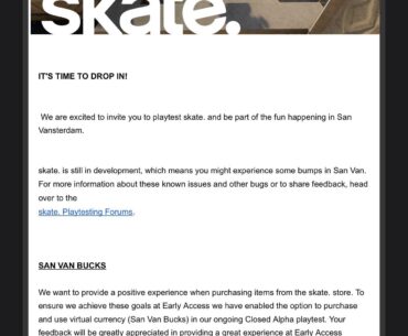 EA couldn’t wait to enable microtransactions in Skate while it’s still in pre-alpha