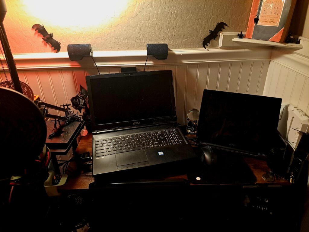 The screen is falling apart, the speakers don't work and there's cobwebs with spiders