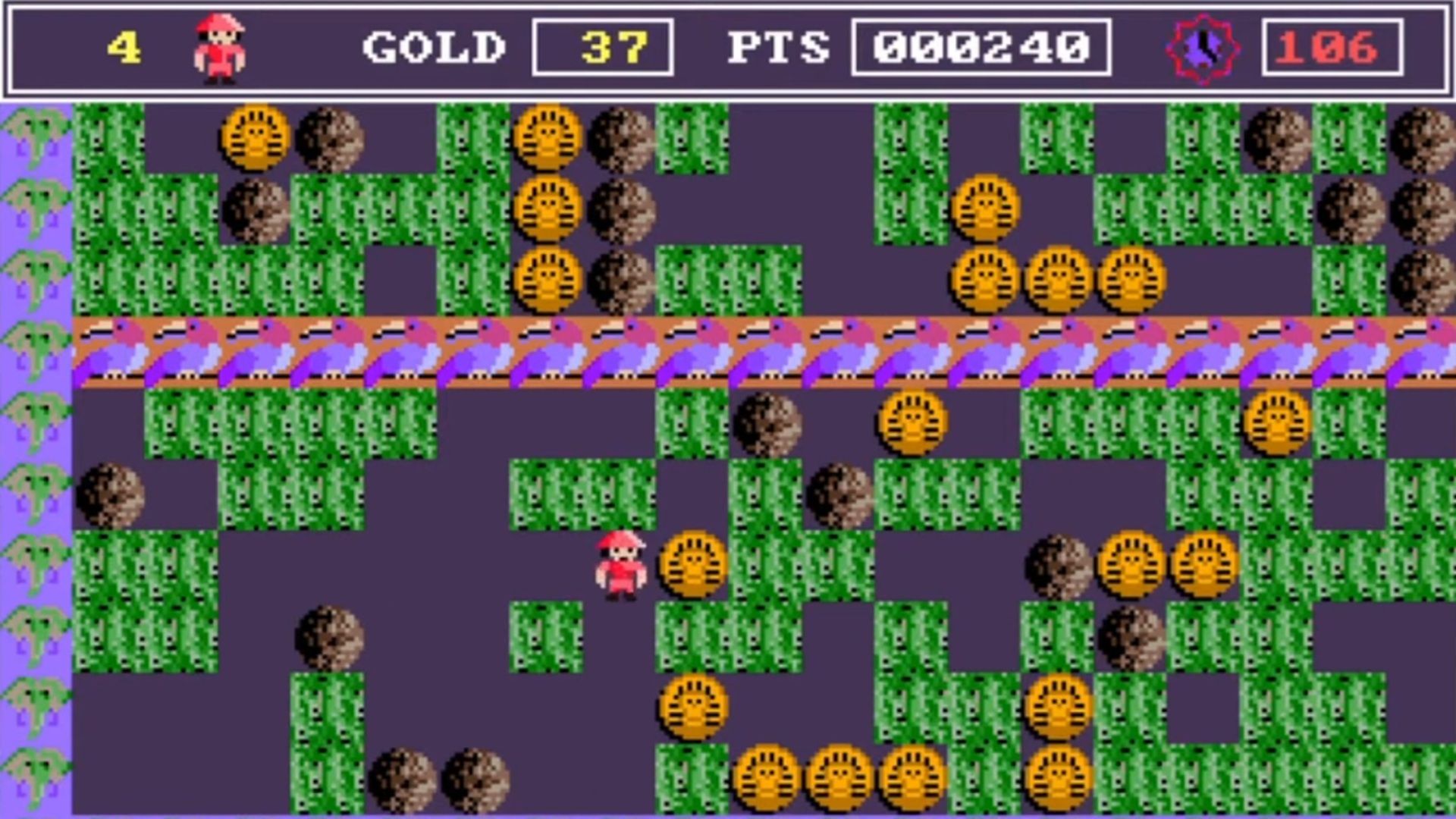 A screenshot of the first stage in Rockford
