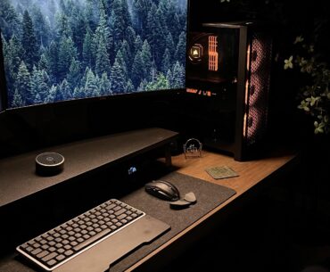 Something so peaceful about the setup at night 🌙
