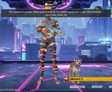 Reconnect error message