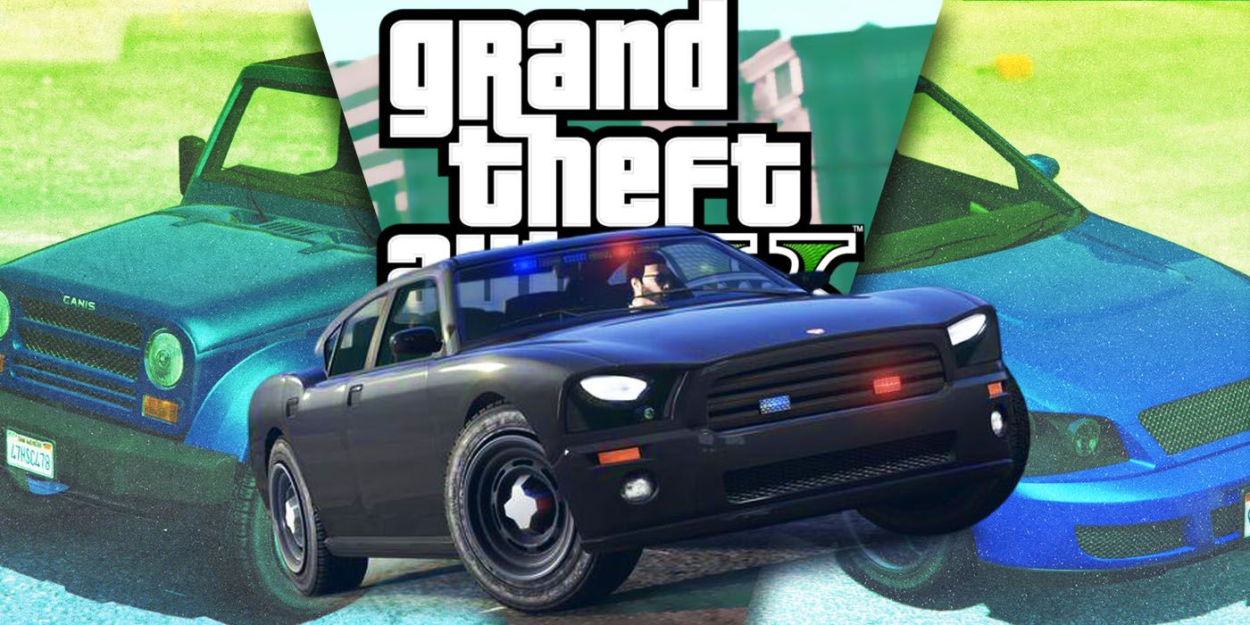 Split Images of Canis Mesa, Bravado FIB Buffalo, and the Karin Sultan vehicles from GTA V
