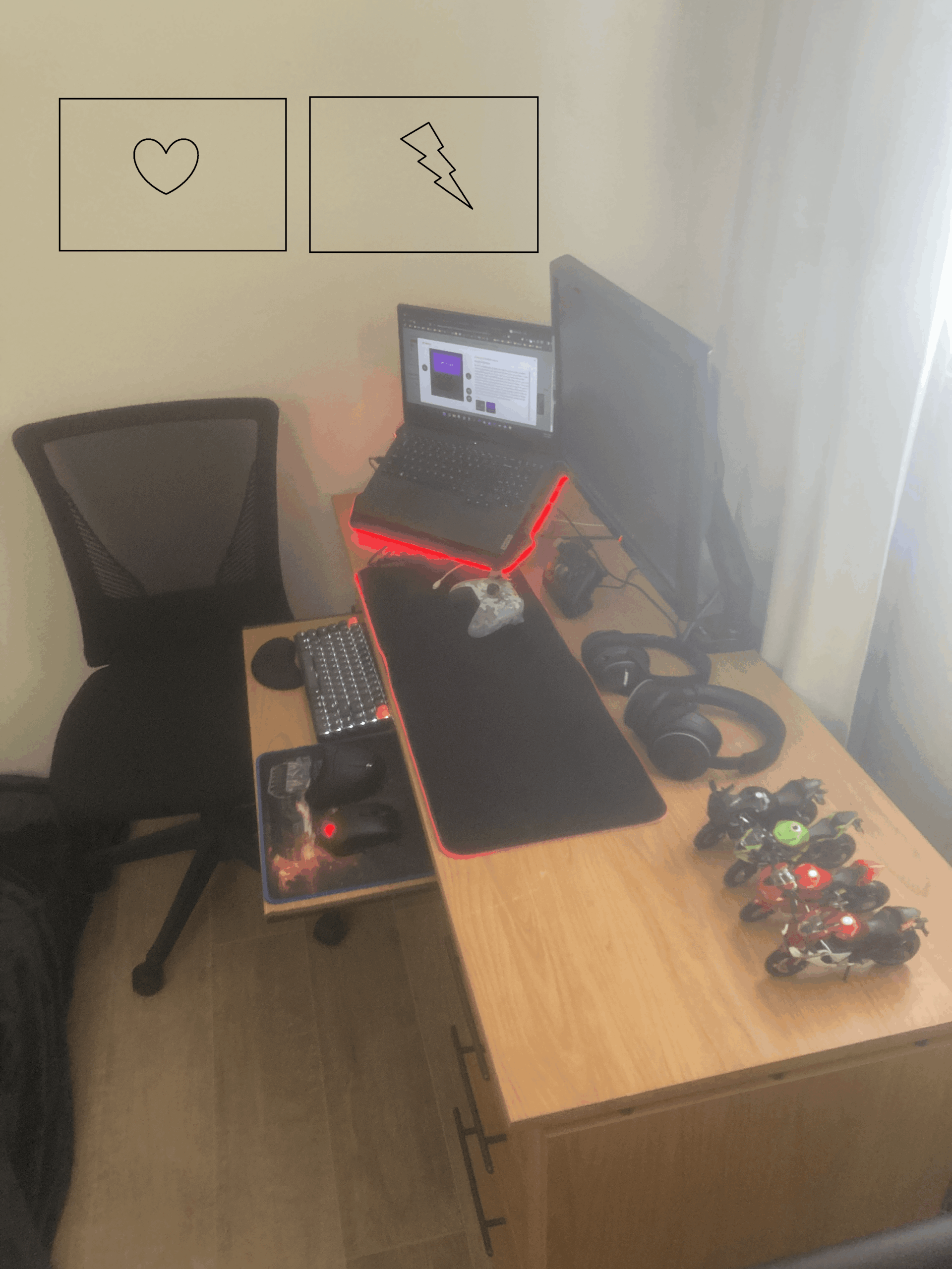 Where to add peripheral holder & LED strip? Where to add peripheral holder & LED strip?