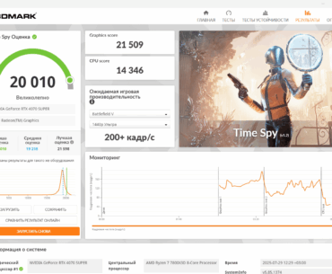 ASUS TUF GAMING OC RTX 4070 SUPER Time Spy Score is normal?