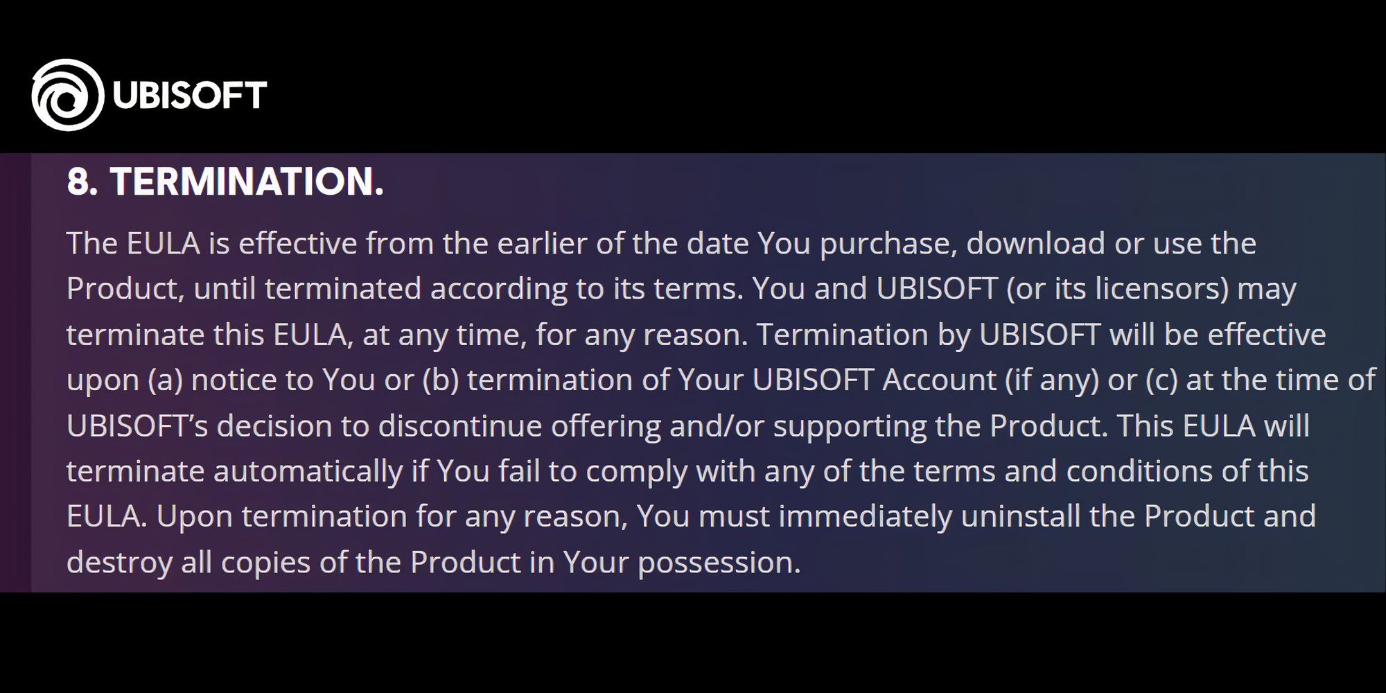 Stop Killing Games Ubisoft EULA