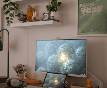 Emails by Day, Azeroth by Night - Work/Gaming Setup