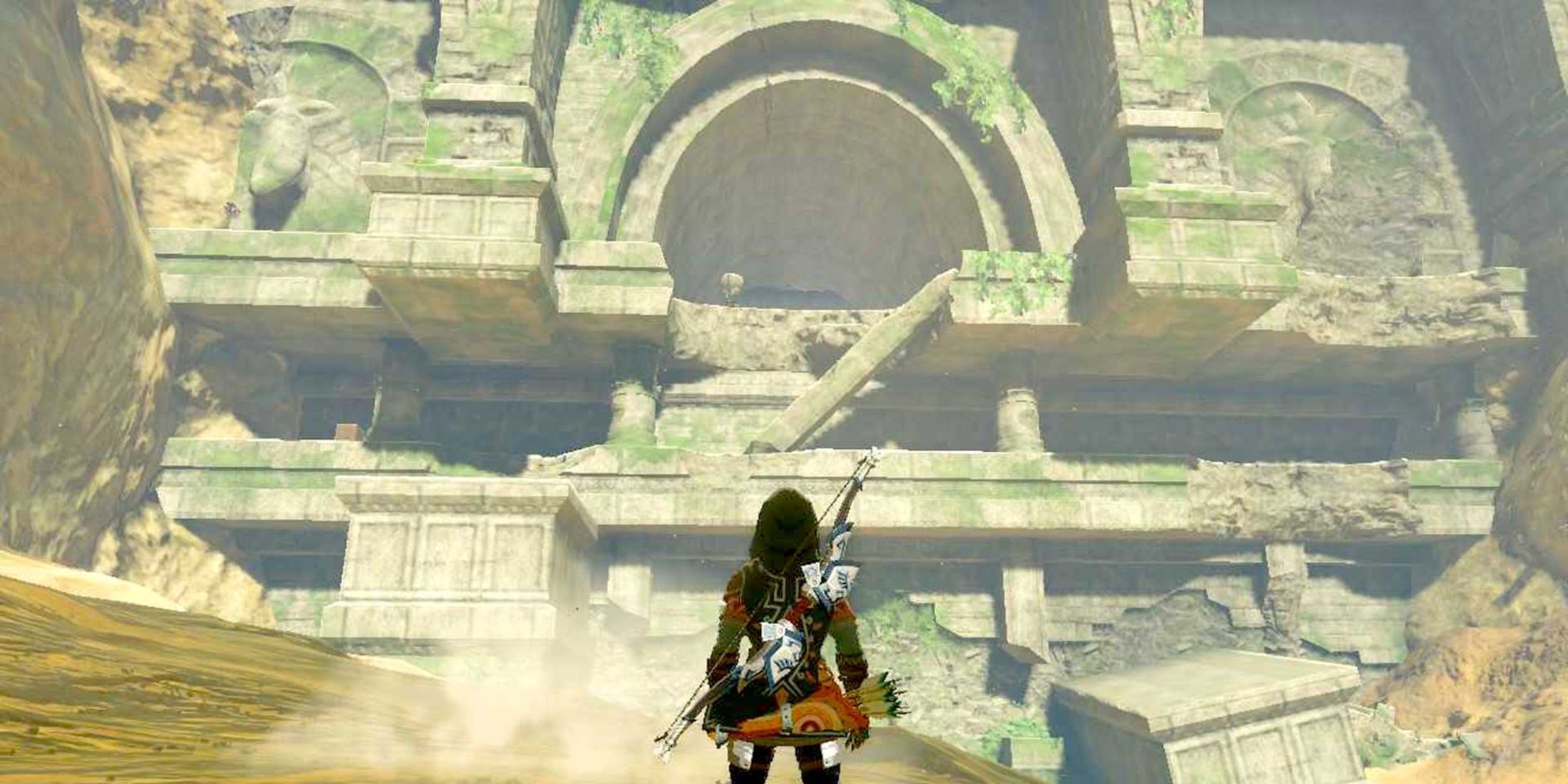 The entrance of the Forgotten Temple in Legend of Zelda: Breath of the Wild.