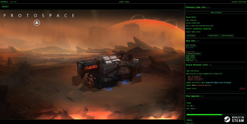 Solodev space-trading bounty-hunting game is coming together.