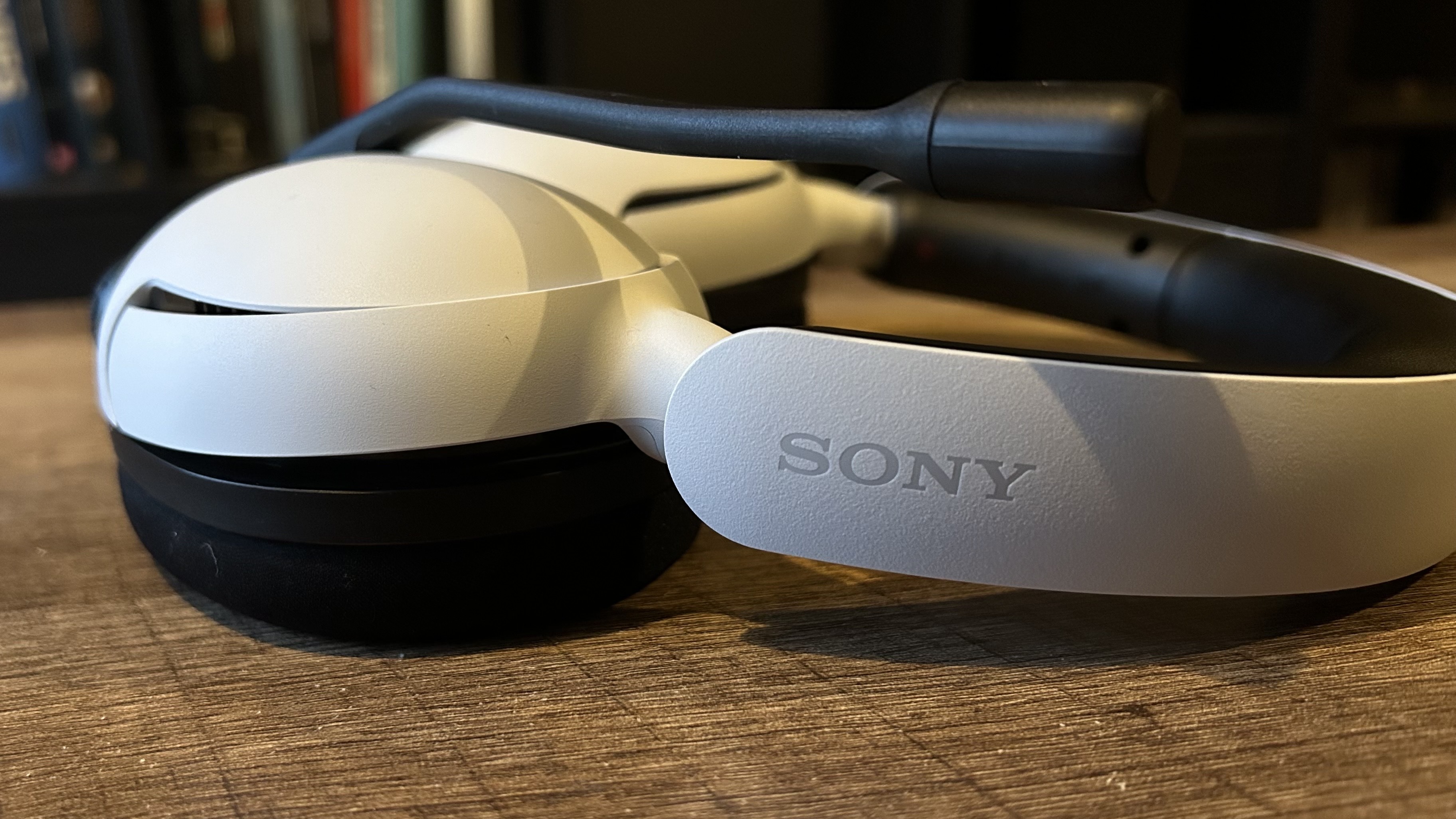 Sony Inzone H5 side with close up on Sony logo