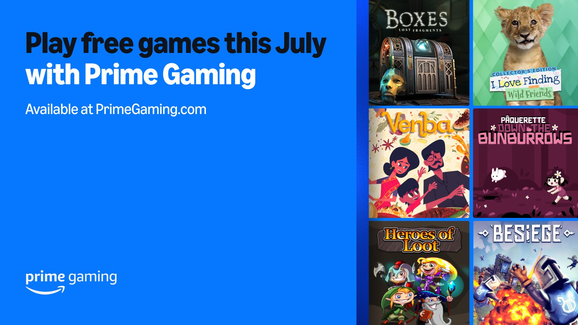 Amazon Prime Gaming’s ‘free’ games for July have been announced Amazon Prime Gaming’s ‘free’ games for July have been announced