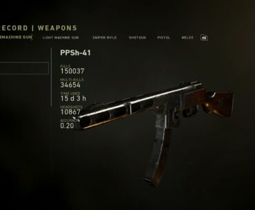 150,000 kills with the PPSH.