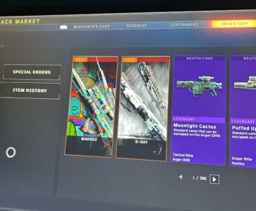 Officially acquired 2 of 3 unobtainable reactive camos