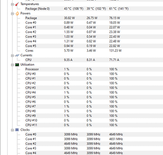 Can someone help me understand these numbers? PBO leads to higher current (expected), but much lower power draw? [Slide one is no PBO slide 2 is PBO on]