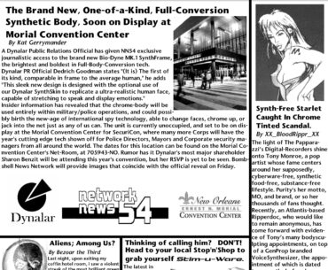 Screamsheet for a Cyberpunk 2020 game I’m running