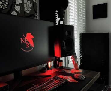 just finished my eva-inspired pc setup.