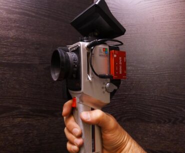 Video camera from the 80's modified to record on SD cards. I thought it seemed pretty cyberpunk when I finished it.