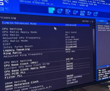 Z97 PC Mate Overclock Greyed Out
