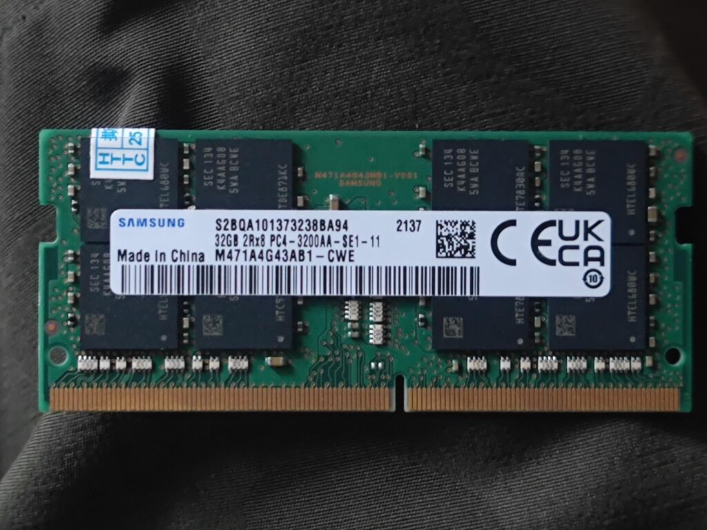 What type of Samsung die is this (DDR4 SO-DIMM)