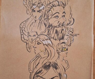ink drawing during stream