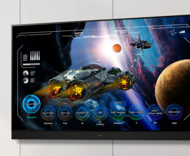 Panasonic Z95A OLED TV shown in a living room
