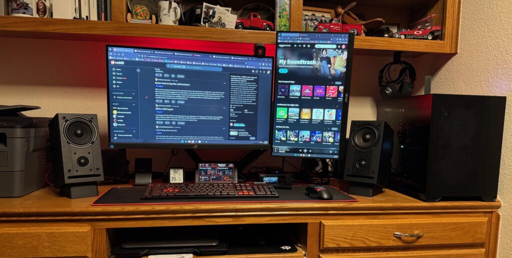 home office gaming/music system