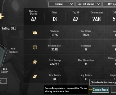 I only play Erangel Ranked. Are these stats okay?