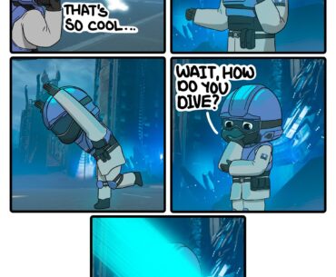 [OC] SEAF learning how to dive (from helldivers 2)