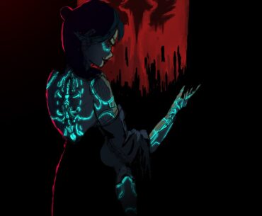 Cyberpunk Oc. God, I love cybernetic spines!