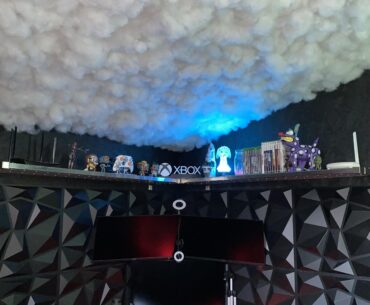 Ok. Blew some minds yesterday. Here’s no LED’s. Fake Clouds