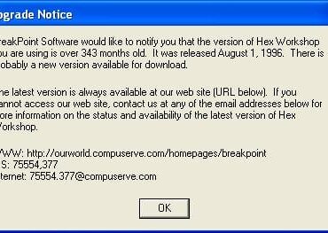 Wonder if I should check for a new version... nah this one still works fine!