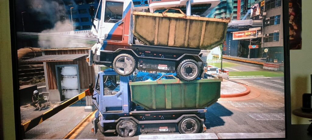 Um...is this how trucks are manufactured in 2077?? 🤔