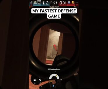 Fastest defense round #gaming #r6siege #games