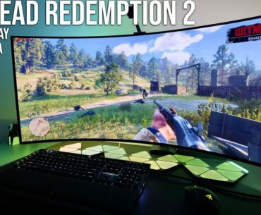 Red Dead Redemption 2 Looks EPIC in First Person on a 4k LG UltraWide OLED | LG45GX950A HDR Gameplay