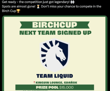 Liquid has signed up for a local LAN in Gdanśk, Poland for VRS purposes