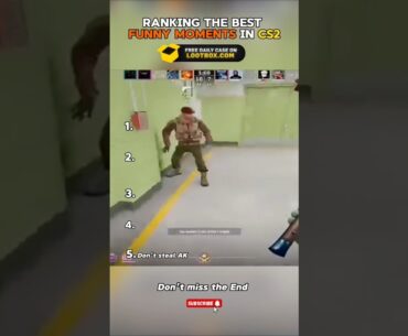 Top 5 best funny Moments in CS2 😂 #cs2 #csgo #funnyclips #cs2memes #gaming