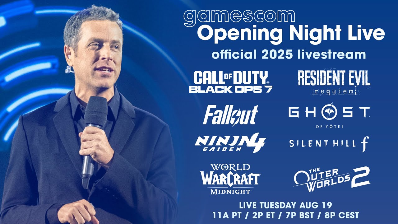 🔴 gamescom ONL 2025 Full Show: Call of Duty: Black Ops 7, Resident Evil, Fallout, LEGO Batman - YouTube