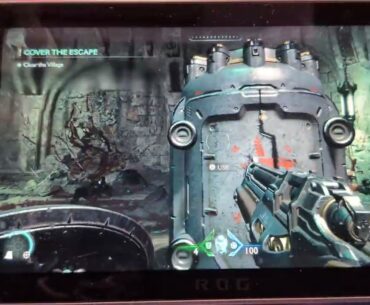 XBOX ROG ALLY X gameplay de Doom The Dark Ages