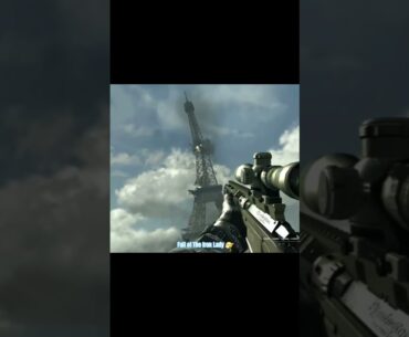 This scene made me sad much #callofduty #cod #gaming #modernwarfare2 #fps #games #pov #effieltower