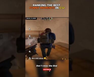 Top 5 best funny Moments in CS2 😂 #cs2 #csgo #funnyclips #cs2memes #gaming